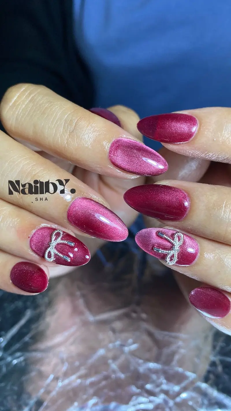 Ombre nude–pink dengan finishing glossy